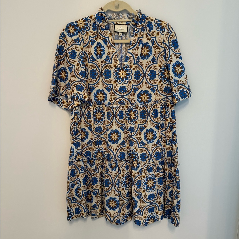Tuckernuck Soleil Medalllion Crawford Dress Blue, size Medium